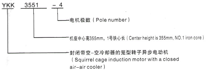 YKK系列(H355-1000)高压YKK5602-12三相异步电机西安泰富西玛电机型号说明